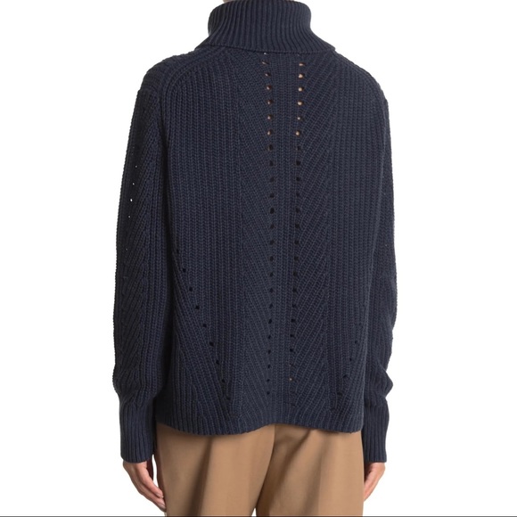 NEW 360SWEATER NAVY TURTLENECK SWEATER - Picture 5 of 6